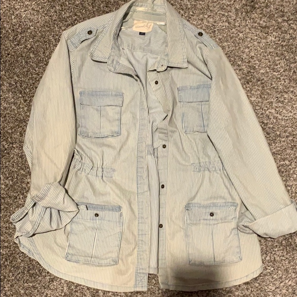 Striped Bomber jacket